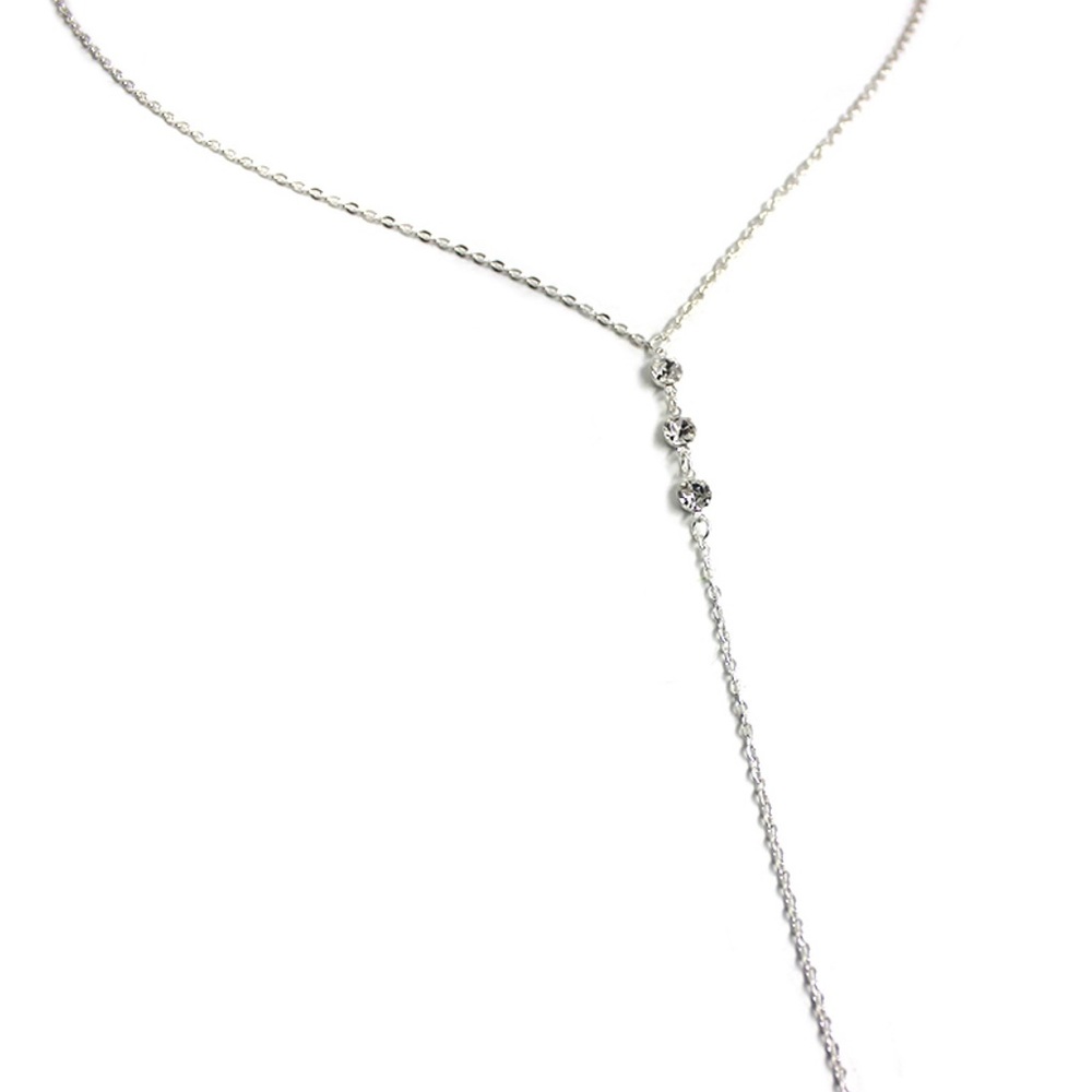 Crystal Backdrop Back Body Necklace - Picture 10 of 15